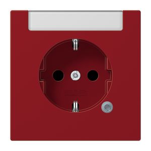 Wandcontactdoos rood slagv &tekstvast& contr.l LS990