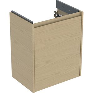 Onderkast voor wastafel 1 deur 50x60.5x33.7cm Breedte wastafel=55cm eik naturel / Melamine houtstructuur