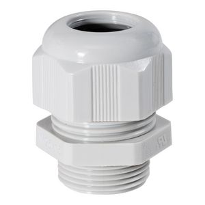 Wartel lange tap M25x1,5/13-18mm licht grijs