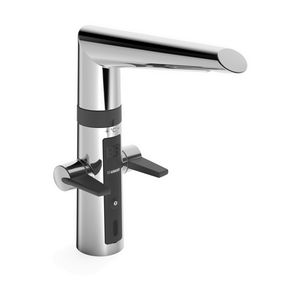 Elektronische keukenmengkraan 3/8flex hybride netvoeding