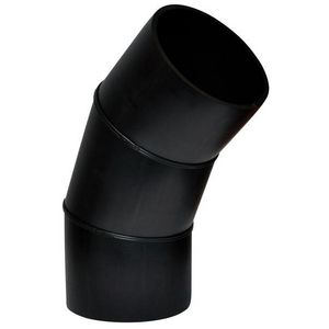 PE segmentbocht 45° 200mm PN4 zwart