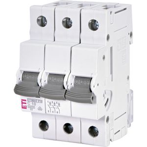 Installatieautomaat ETIMAT P10 C-karakteristiek 10A 3 mod. 3-polig 10kA 1901328