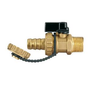 Aftapkraan 3/4"+15mm tule+dop