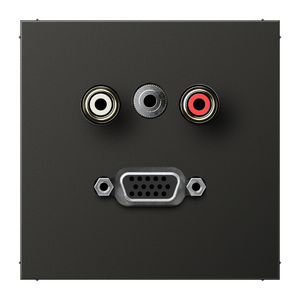 Afdekking antraciet voor Audio/Jack/VGA LS