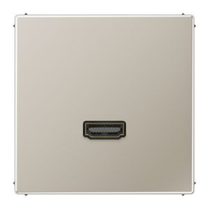 Afdekking edelstaal voor 1xHDMI LS