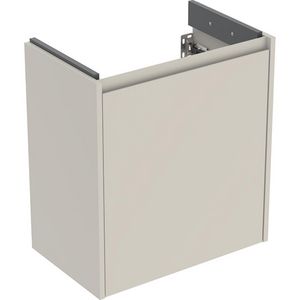Onderkast voor wastafel 1 deur 55x60.3x33.7cm Breedte wastafel=60cm zandgrijs / gelakt zijdemat