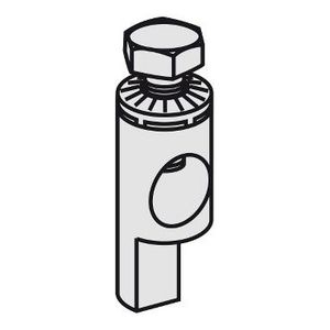Doos a 2st. terminal shield rear connection 1 pole for C120