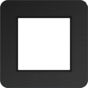 LED-afdekraam 1-voudig, C.8, eclipse alu, geborsteld aluminium