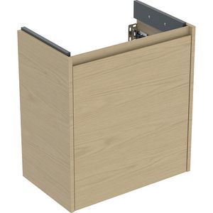 Onderkast voor wastafel 1 deur 55x60.3x33.7cm Breedte wastafel=60cm eik naturel / Melamine houtstructuur