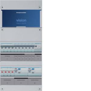Groepenkast 6-groepenverdeler HS 2xALS 4P 30mA +K+T 3-fase