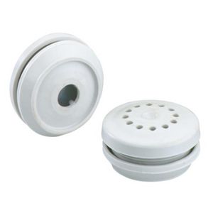 Ventilatiewartels zwart lichtgrijs IP44 VVE=50