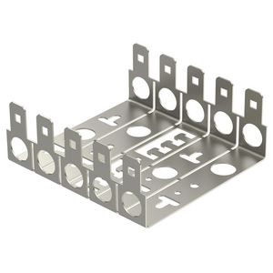 Montagewand voor 5 LSA Plus Module 5 staal