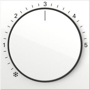 Afdekking ruimtetemperatuurregelaar System 55 zuiver wit