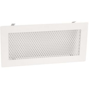 Stalen ventilatierooster 250x120mm wit