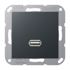 Afdekking A500 antraciet voor 1xUSB