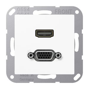 Afdekking AS500 alpin wit voor HDMI/VGA