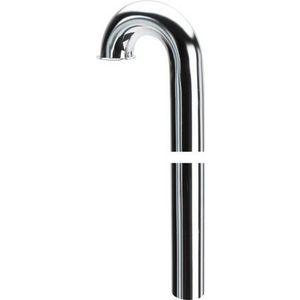 Vloerbuis 1.1/2" 38x680mm chroom met kraag tbv buissifon