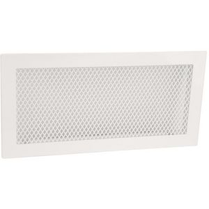Stalen ventilatierooster 300x150mm wit