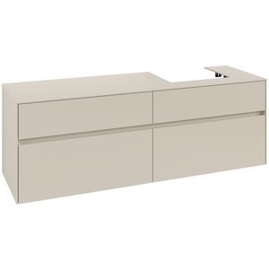 Wastafelonderkast Collaro 1600x548x500mm Cashmere Grey C079B0VN
