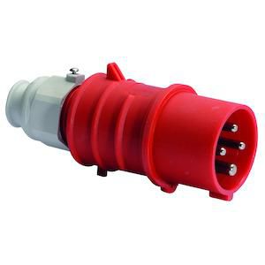 Steker 6h 32A 4P 400V IP44 QC MG Ni