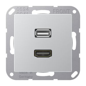 Afdekking A500 aluminium voor HDMI/USB