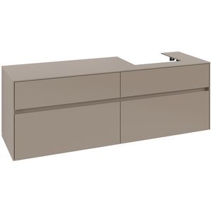 Wastafelonderkast Collaro 1600x548x500mm Taupe C079B0VM