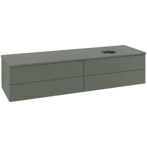 Wastafelonderkast Antao 1600x360x500mm L.Green Matt Lacquer L27150HL