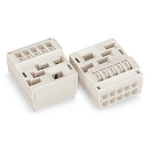 Kabelhouder met klikvoetjes wit 267-313 VVE=50