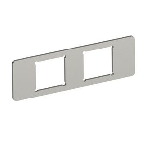 Montageplaat 2x gatenpatroon type A 77x24x15 rvs