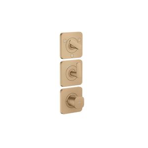 Afbouwdeel termostaat module 380/120 rozet v 3 douchefunc. brushed bronze Citterio-C