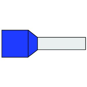 Zak a 500st. Adereindhuls geisol. 2,5mm² Blauw 8mm DIN