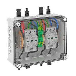 Oplossing in behuizing 2x1 PV-String 2 WR-MPP+MC4 1000V DC