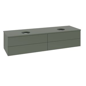 Wastafelonderkast Antao 1600x360x500mm L.Green Matt Lacquer L28010HL