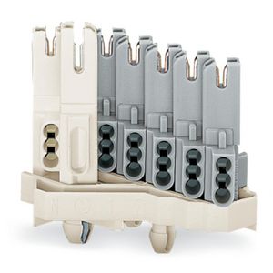 Busdeel direct PE-cont. met klikvoetjes wit 267-173 VVE=500