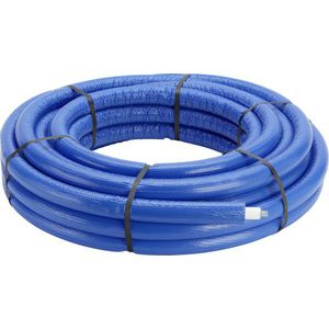 Rol a 25mtr. meerlagenbuis SMARTPRESS 25x2,8mm blauw isolatie 9mm 4705.6