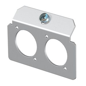 Dragerplaat 2 x gatenpatroon type K rvs A2 1.4301
