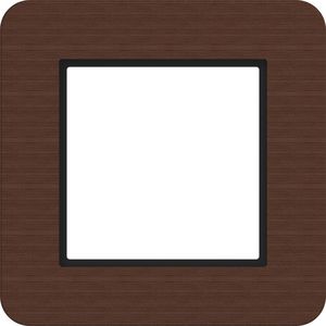 LED-afdekraam 1-voudig, C.8, umber wood, wengéhout