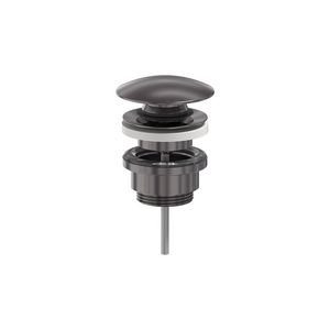 Design afvoerplug 1.1/4" stop & go (Push Open) geborsteld  carbon black PVD MAY