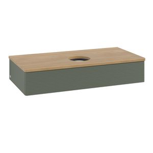 Wastafelonderkast Antao 1000x190x500mm L.Green Matt Lacquer K09111HL