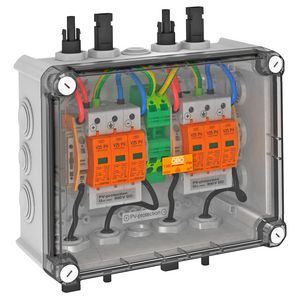 Oplossing in behuizing 2x1 PV-String 2 WR-MPP+MC4 900V DC