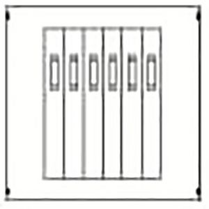 Afdekplaat t.b.v. 6xSR-E 1-3