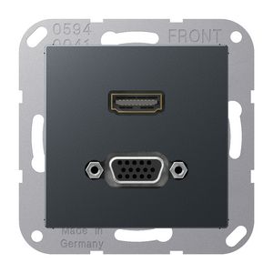 Afdekking A500 antraciet voor HDMI/VGA