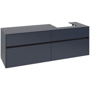 Wastafelonderkast Collaro 1600x548x500mm Marine Blue C07900VQ