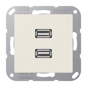 Afdekking AS500 wit voor 2xUSB