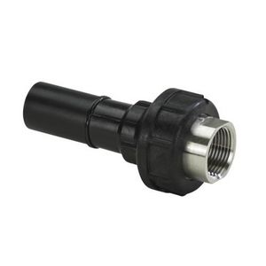 3-delige overgangskop. COOL-FIT 2.0/4.0 PE/RVS d40-Rp1.1/4"