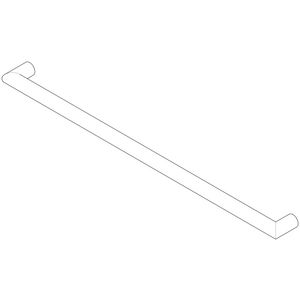 Houder voor handdoekhouder 468x40x18mm Champagne