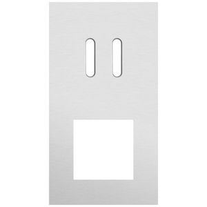 Afdekplaat 2-voud vertic. 71mm centerafst 155-56856