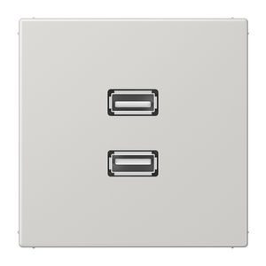 Afdekking licht grijs voor 2xUSB LS990