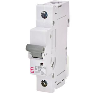 Installatieautomaat ETIMAT P10 D-karakteristiek 32A 1 mod. 1-polig 10kA 1901053