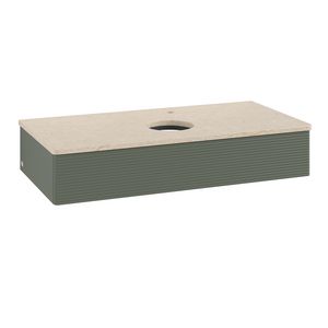 Wastafelonderkast Antao 1000x190x500mm L.Green Matt Lacquer K09153HL